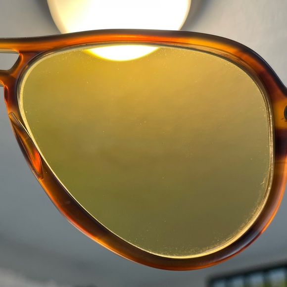 Vintage 1960’s Ray-Ban Ambermatic Vagabond Aviator Sunglasses Bausch & Lomb - Picture 9 of 10